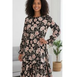 Glamorous Curve midi ruffle dress